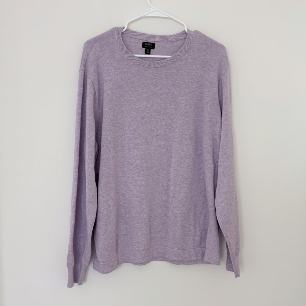 J.Crew 100% Cotton Light Purple Crew Neck Sweater